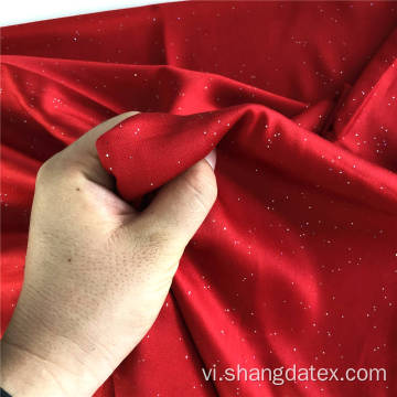 Rayon Satin Plain nhuộm với lá chấm